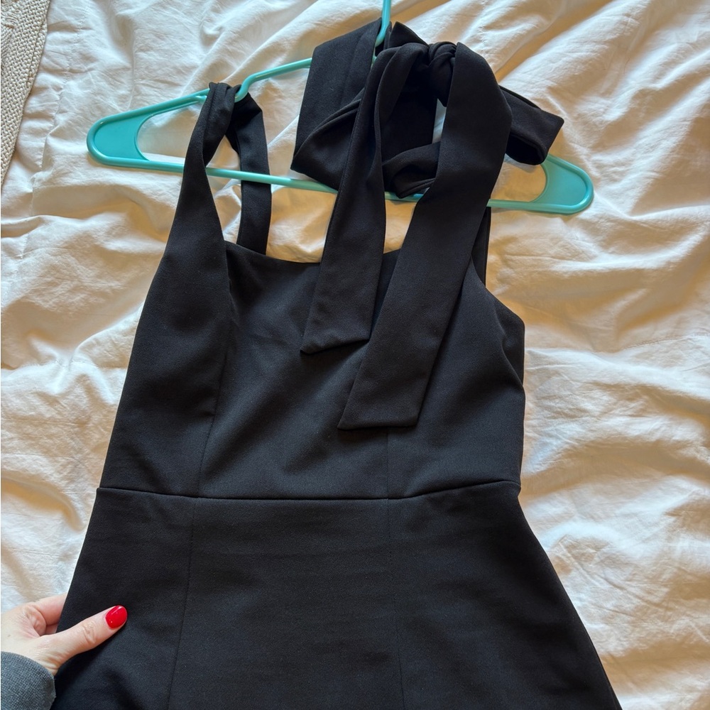 Show me your Mumu bridesmaids- Elegant Black Sleeveless Dress